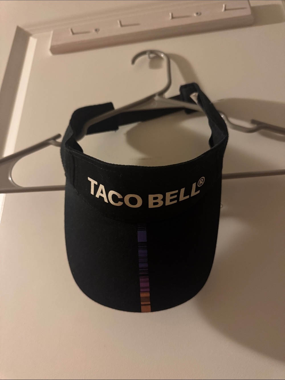 Taco Bell 🌮🔔 Visor Employee Snap Back Black Uniform Logo One Size Hat costume